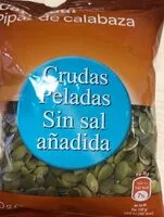 Количество сахара в Pipas Calabaza Crudas Peladas