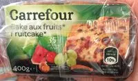 Sokerin määrä sisällä Cake au fruits
