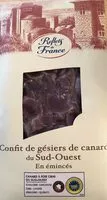 Jumlah gula yang masuk Confit de gesiers de canard du Sud-ouest