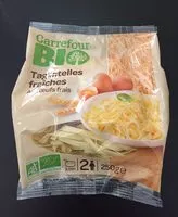 入っている砂糖の量 Tagliatelles fraîches