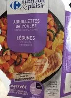 Sucre et nutriments contenus dans Carrefour nutrition et plaisir