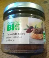 Sokerin määrä sisällä Tapenade noire bio