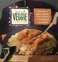 Количество сахара в Boulettes au pois chiche, sauce piquante et boulgour au cumin