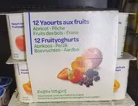 Jumlah gula yang masuk 12 yaourts aux fruits