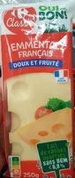 Sucre et nutriments contenus dans Carrefour classic