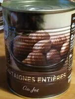 Jumlah gula yang masuk Châtaignes entières au jus