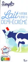 Zuckermenge drin Lait stérilisé demi écrémé