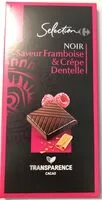 Cantidad de azúcar en Noir saveur framboise & crêpe dentelle