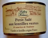 Suhkru kogus sees Petit salé aux lentilles vertes et saucisse de toulouse