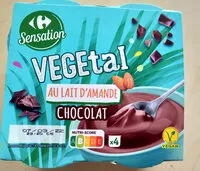 含糖量 Postre vegetal almendra chocolate