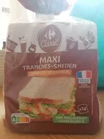 Cantidad de azúcar en Pain de mie complet maxi tranches