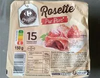 Amount of sugar in Rosette