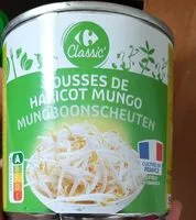 Количество сахара в Pousses de haricot mungo