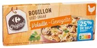 Suhkru kogus sees Bouillon goût Volaille