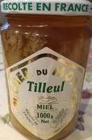 चीनी की मात्रा Miel tilleul