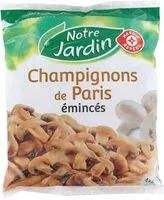 Frozen sliced champignon mushrooms