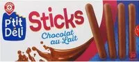 चीनी की मात्रा Bâtonnets enrobés de chocolat au lait