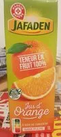 İçindeki şeker miktarı Jus d'orange