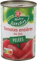 入っている砂糖の量 Tomates entières pelées au jus
