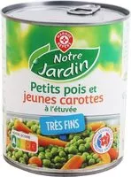 Jumlah gula yang masuk Petits pois carottes très fins