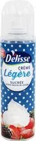 Quantité de sucre dans Crème sucrée allégée