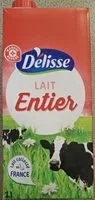 Quantité de sucre dans Lait entier
