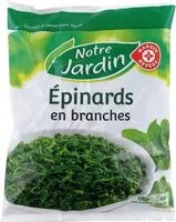 Suhkru kogus sees Épinards en branches
