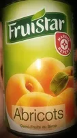 入っている砂糖の量 Abricots demi-fruits au sirop boîte 1/2
