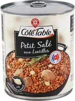 Suhkru kogus sees Petit salé aux lentilles