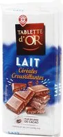 İçindeki şeker miktarı Chocolat au lait et au riz