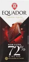 入っている砂糖の量 Chocolat noir 72% cacao