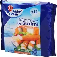 Jumlah gula yang masuk Bâtonnets de surimi