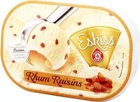 Cantidad de azúcar en Crème glacée rhum raisin