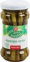 Suhkru kogus sees Asperges vertes miniatures