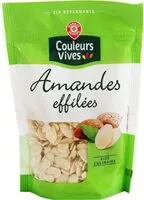 İçindeki şeker miktarı Amandes Couleurs Vives Effilées,