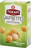 含糖量 Gaufrettes fourrées goût chèvre et poivre