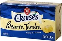 Jumlah gula yang masuk Beurre tendre doux 82% mg