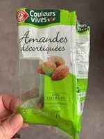 İçindeki şeker miktarı Amandes decortiquées