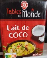 Sucre et nutriments contenus dans Tables du monde