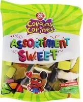 Suhkru kogus sees Assortiment réglisses et gélifiés