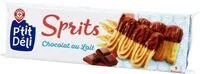 Количество сахара в Sprits nappés de chocolat au lait