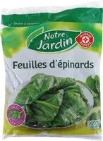 Suhkru kogus sees Feuilles D'épinards Surgelées, Portionnables, Notre Jardin