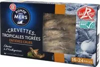 Jumlah gula yang masuk Crevettes géantes tigrées crues de Madagascar 16/24 Label Rouge ASC - boîte