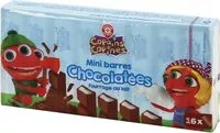 Suhkru kogus sees 16 mini-barres chocolatées