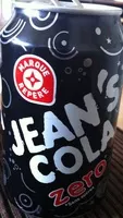 Suhkru kogus sees Jean's cola zero