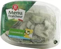 Zuckermenge drin Concombres au fromage blanc