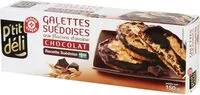 Quantité de sucre dans Galettes suédoises chocolat