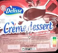 Amount of sugar in Crème Dessert Chocolat Noir 125 g x 4 - 500 g