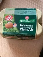 İçindeki şeker miktarı œufs frais de poule élevés en plein air - Label rouge