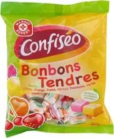 入っている砂糖の量 Bonbons Confiserie du Domaine Tendres fruits